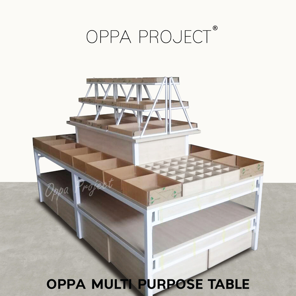 OPPA PROJECT Cosmetic Display Table Multipurpose Table Miniso FULL SET