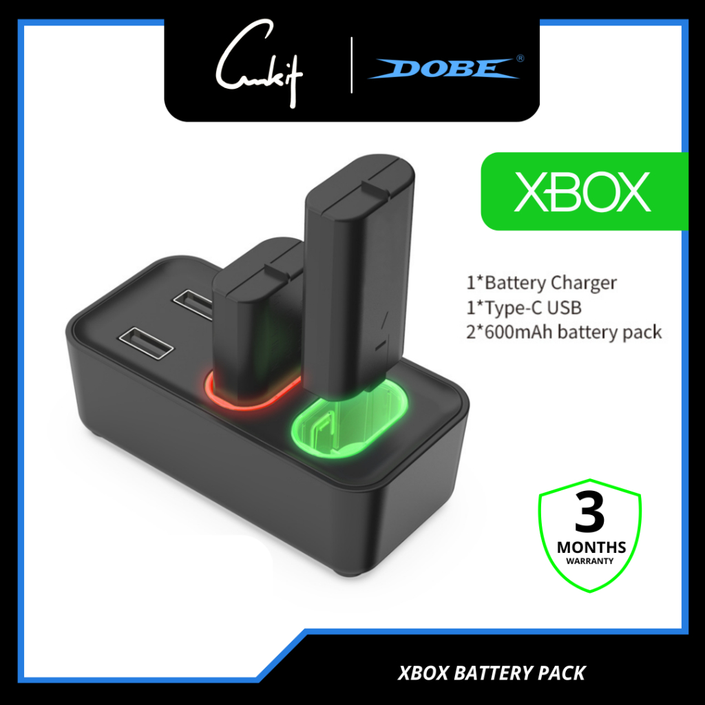 9.9 SALE 】DOBE Xbox Battery Pack Xbox Series S/X Xbox One Controller Battery Charging dock