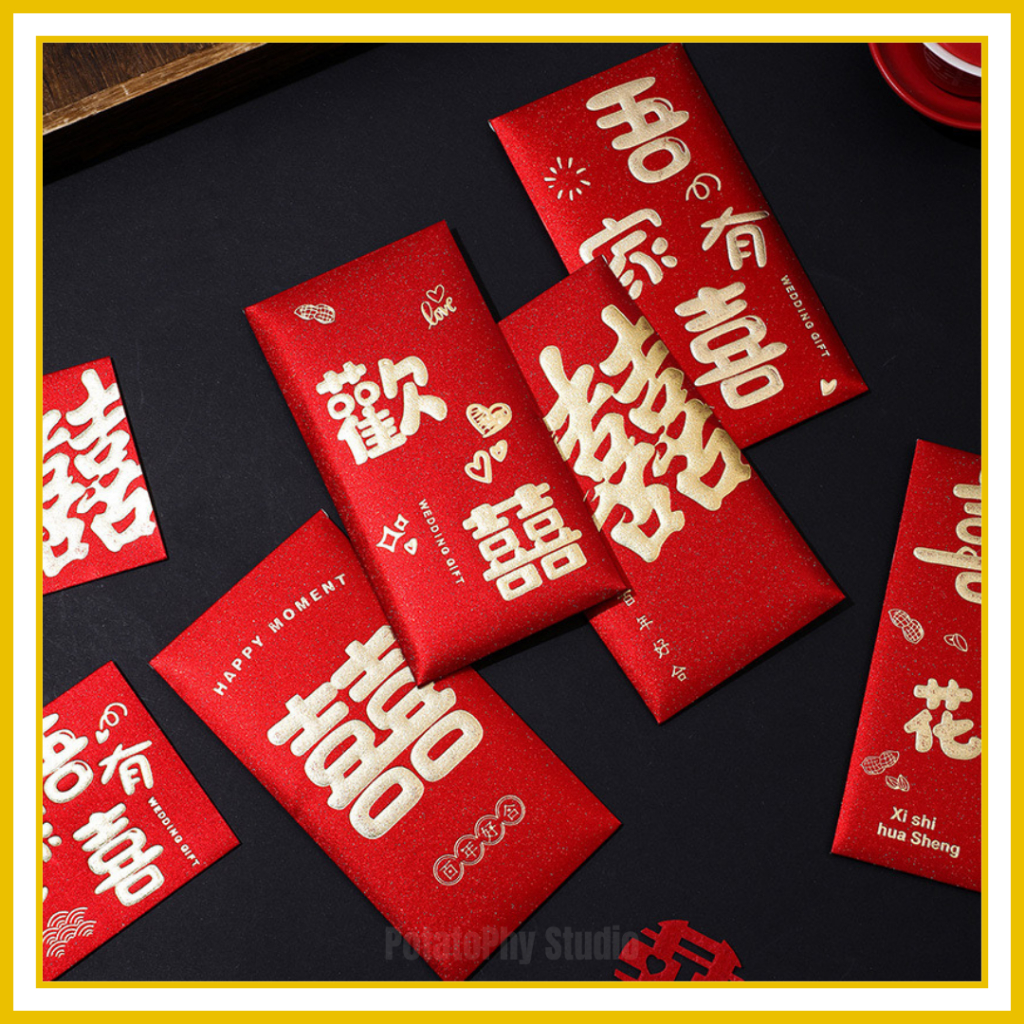 Wedding Red Packet Ang Bao [1 set 6 pcs] Shopee Malaysia