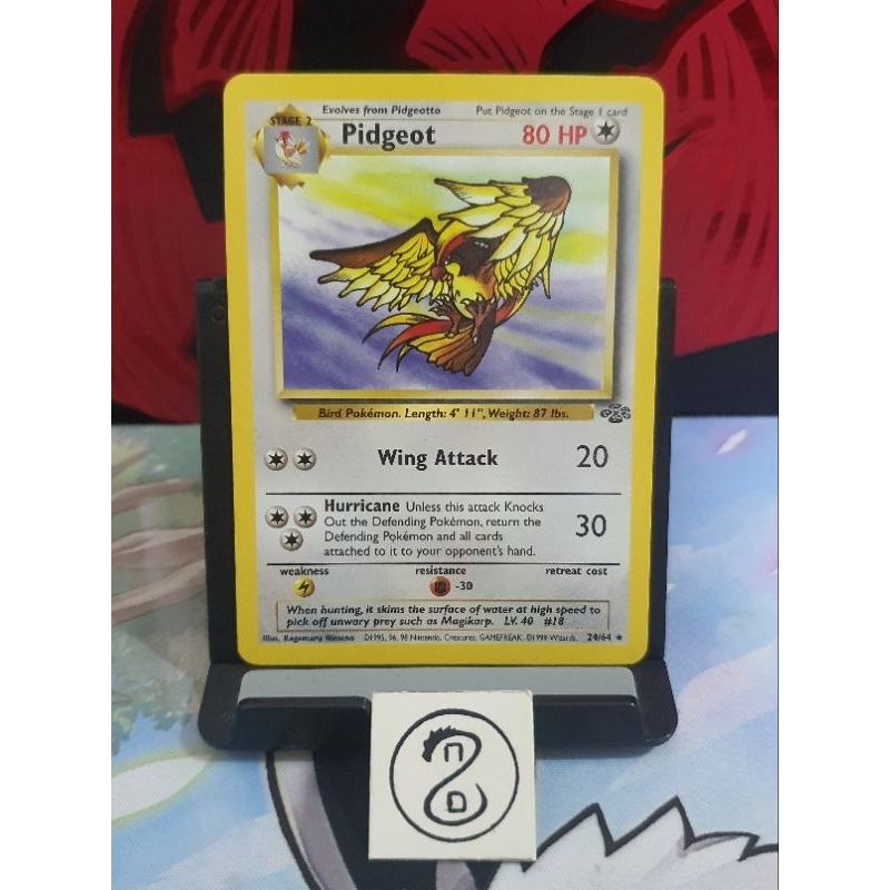 Pokemon TCG : Pidgeot 24/64 // Unlimited Jungle (1999) | Shopee Malaysia