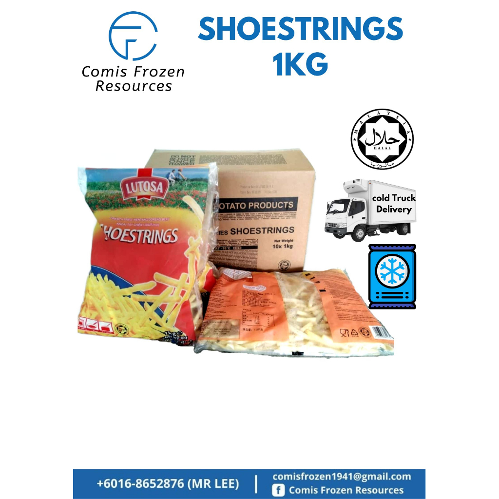 LUTOSA/ Goreng/ SHOESTRING FRENCH FRIES 7mm /1kg Shopee Malaysia