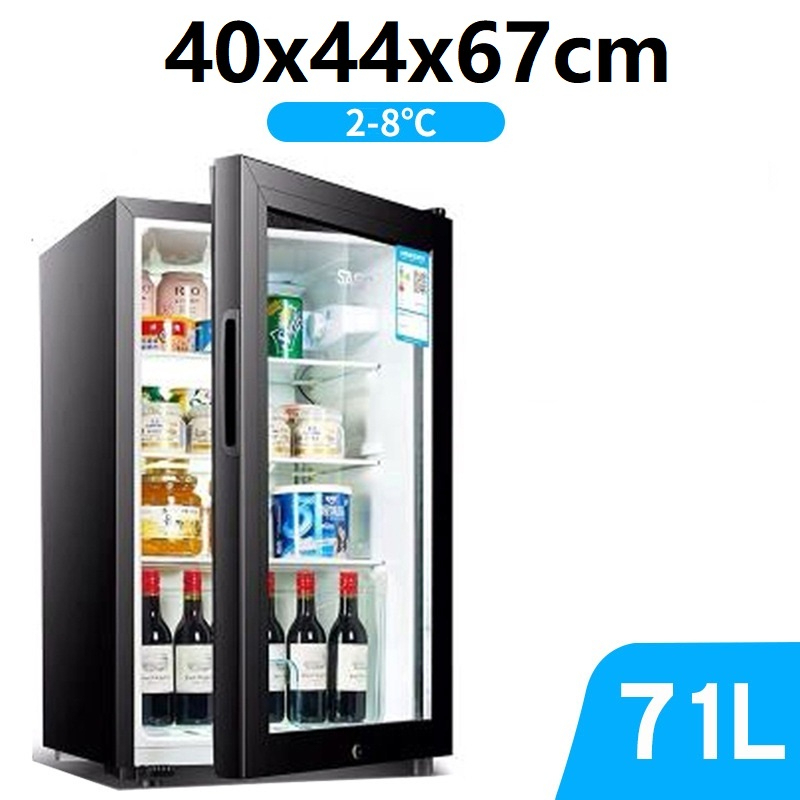 Mini glass deals door refrigerator price