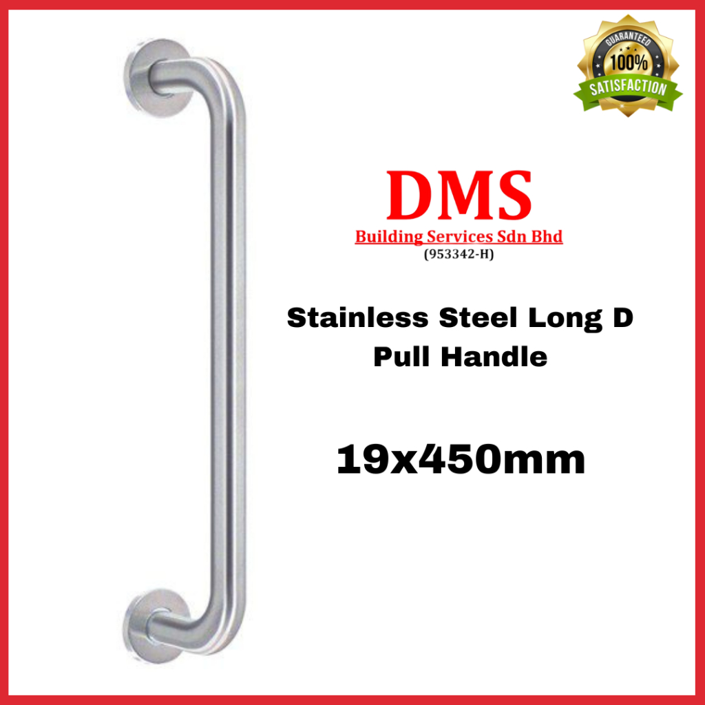 DMS Stainless Steel Long D Pull Handle / Penarik Pintu / Pemegang Pintu ...