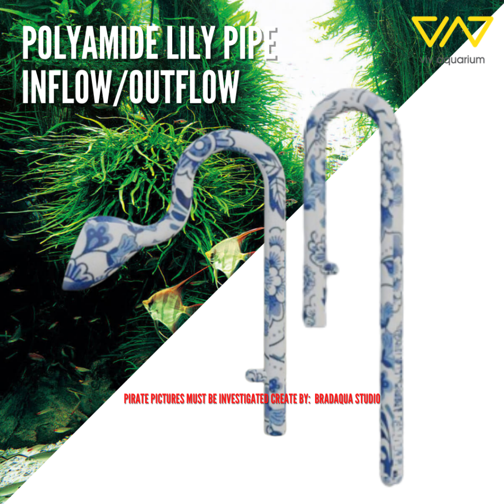 VIV Polyamide Lily Pipe Inflow and Outflow 10mm/13mm/ 17mm for Aquarium ...
