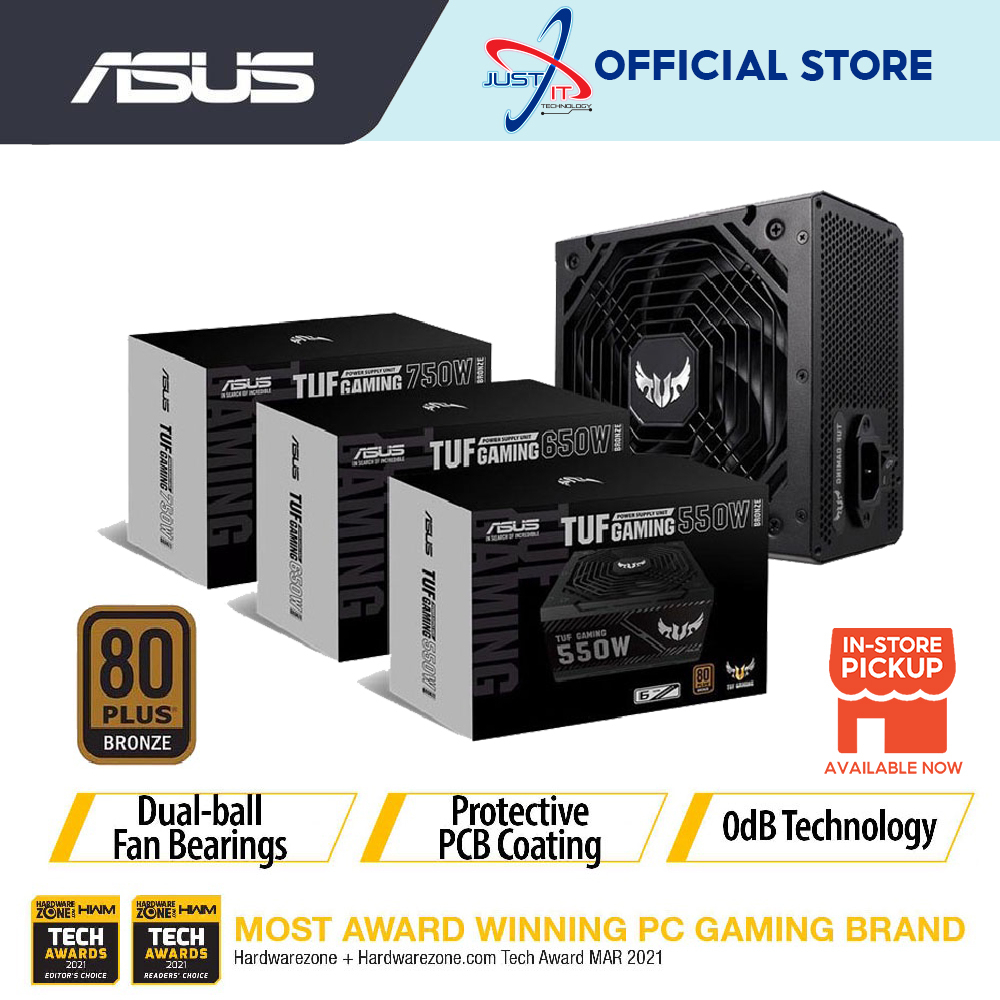 Asus Tuf Gaming (550B / 650B / 750B) Gaming Power Supply (550W / 650W ...