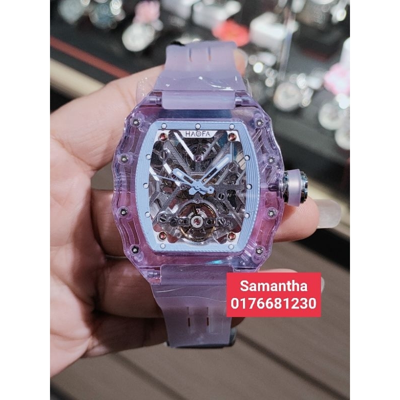 HAOFA COLORFUL CRYSTAL CASE SPECIAL EDITION AUTOMATIC WATCH 72H POWER ...
