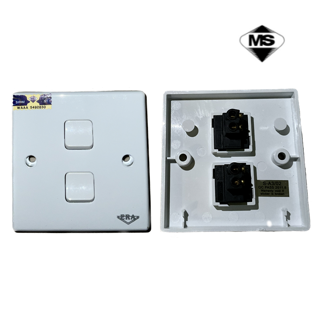 ERA SA3 1 GANG 1 WAY SWITCH SWITCHES 2 GANG 1 WAY / 4 GANG 1 WAY SWITCH