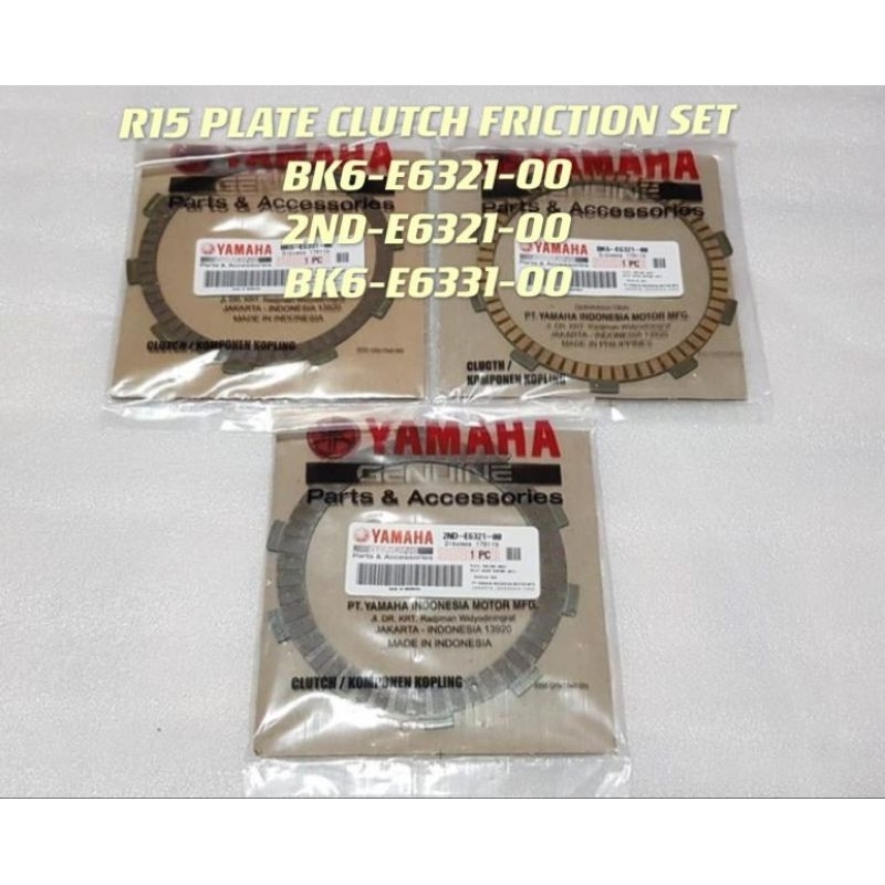YAMAHA Y16ZR R15 CLUTCH PLATE ORIGINAL 100 YAMAHA Shopee Malaysia