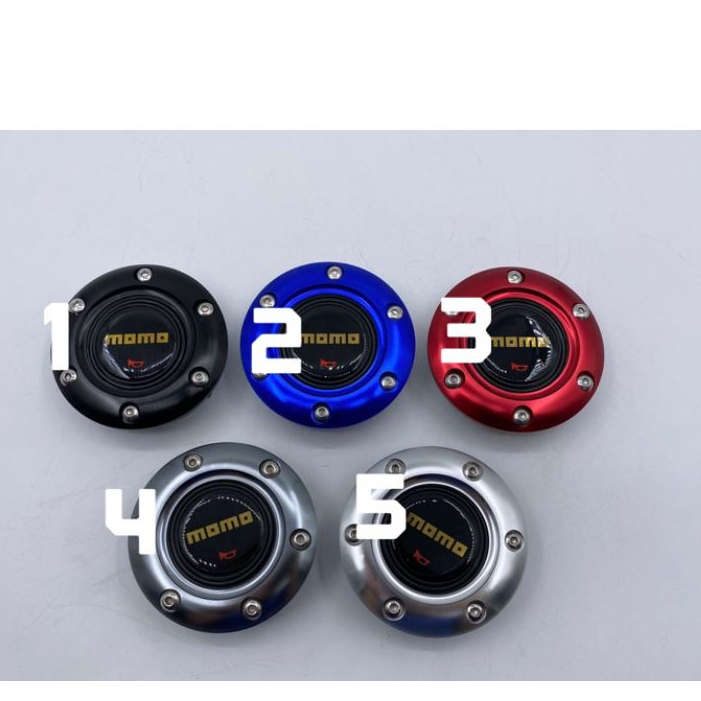 MOMO Red Horn Button For Aftermarket Steering Wheels - Fits Sparco, OMP, NRG