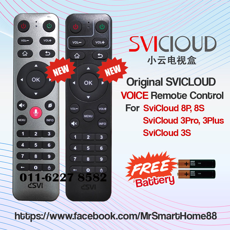 Original SviCloud VOICE/NON VOICE Remote Control for Svi Cloud 9P 9S 8P