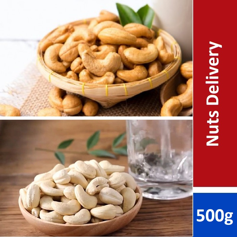 Cashew Nuts Raw / Cashew Nuts Roasted / Ready To Eat Snacks / (250g