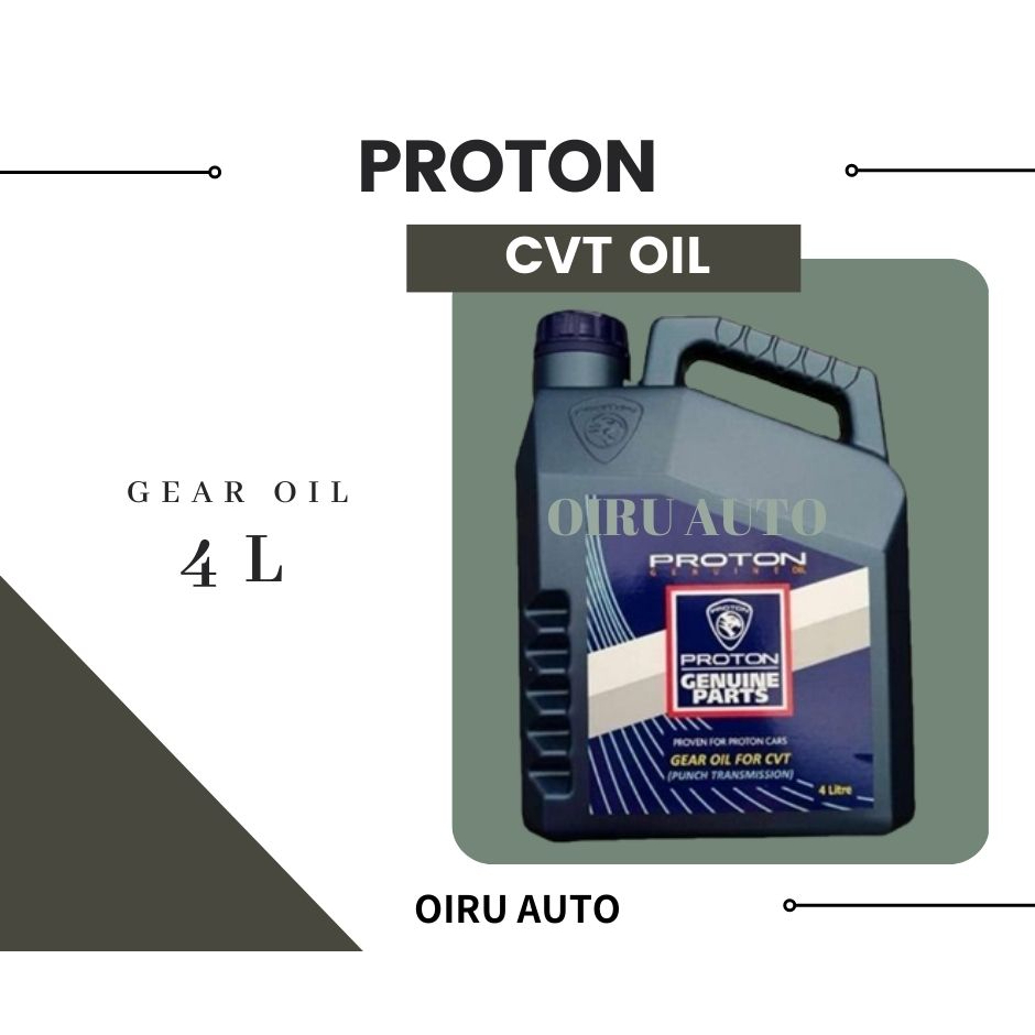 Proton CVT Gear Oil 4L Continuously Variable Transmission Fluid Minyak