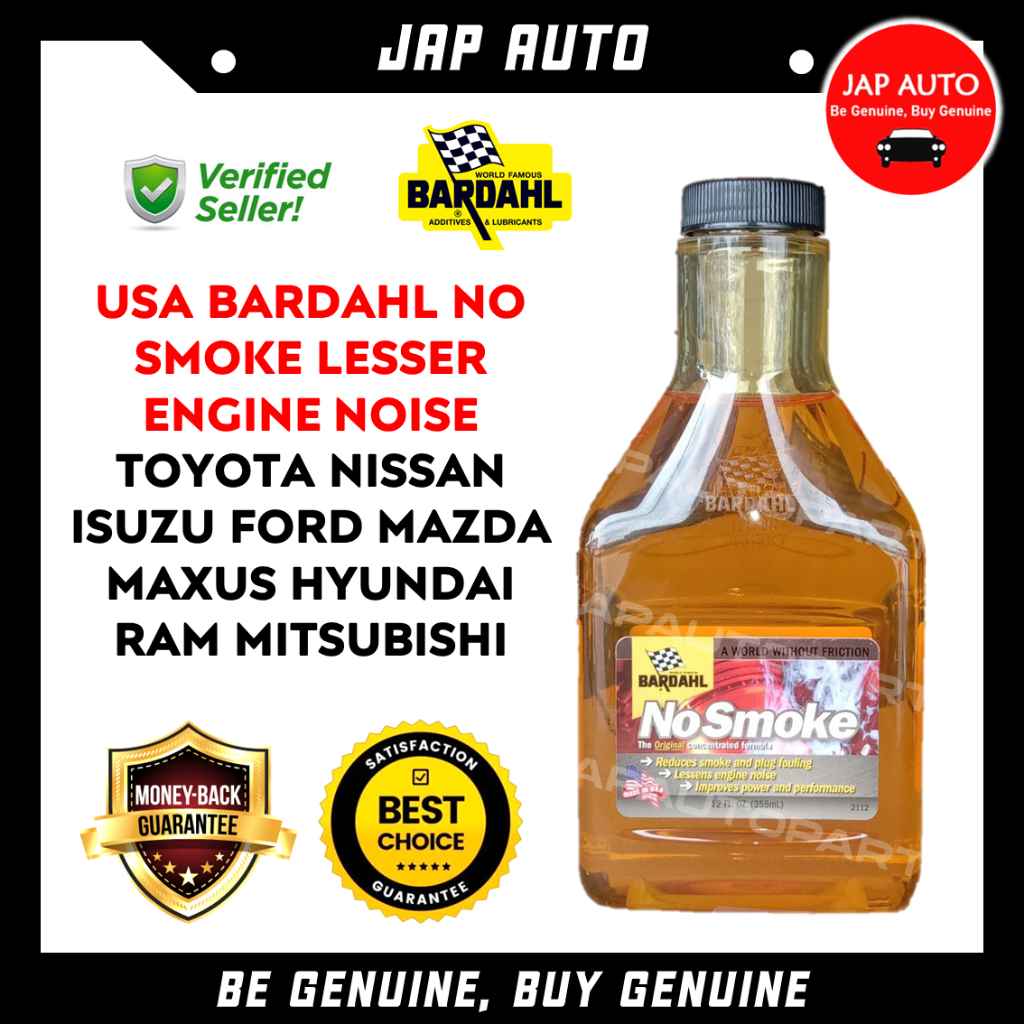 1 Botol Bardahl USA No Smoke Reduce Diesel Plug Fouling Noise Engine ...