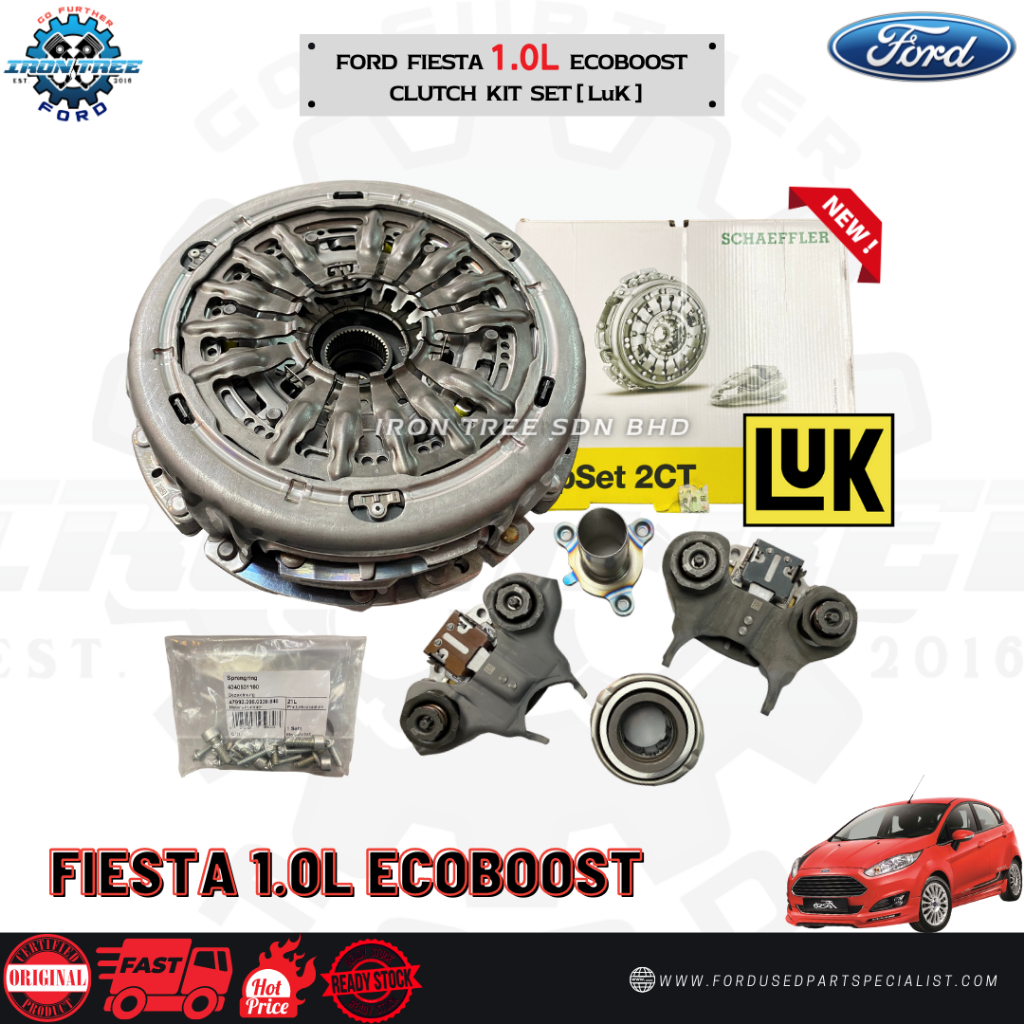 LUK Clutch Full Kit Set Ford Fiesta 1.0L Ecoboost 100%Original (Genuine ...