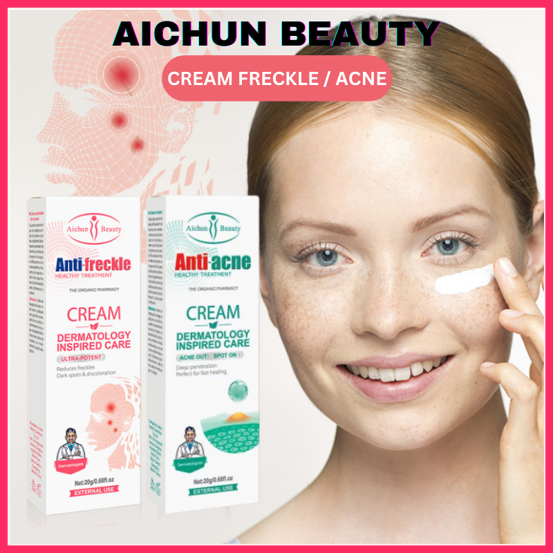 AICHUN BEAUTY DERMATOLOGY INSPIRED CARE ANTI FRECKLE / ANTI ACNE CREAM ...