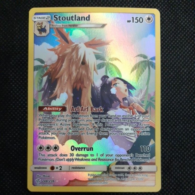 Pokemon Card TCG : Trainer Gallery: Cosmic Eclipse: Stoutland 248/236  Secret Rare 100% Original Pokemon Card | Shopee Malaysia