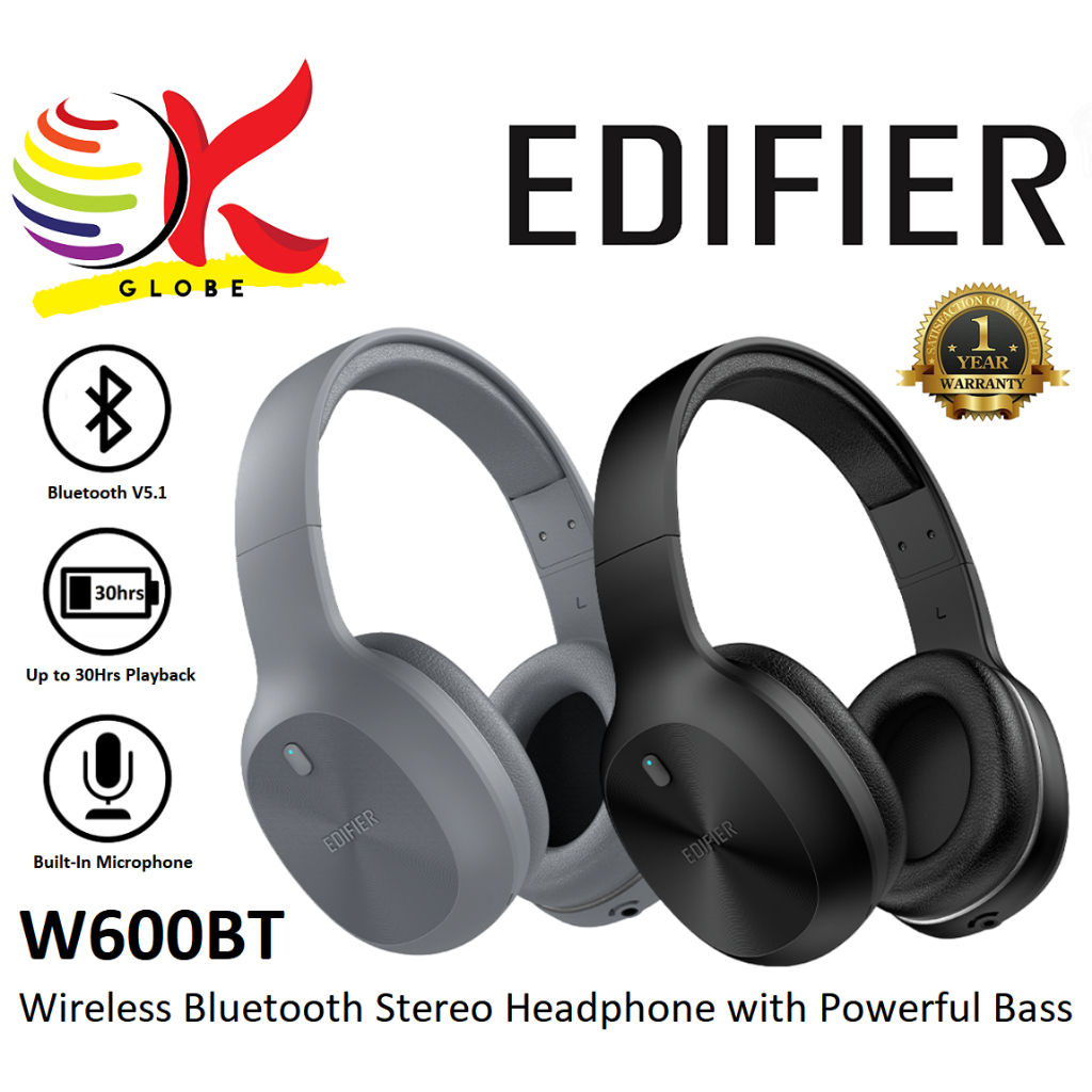 EDIFIER W600BT / W800BT PLUS V5.1 WIRELESS BLUETOOTH HEADPHONE WITH 30 ...