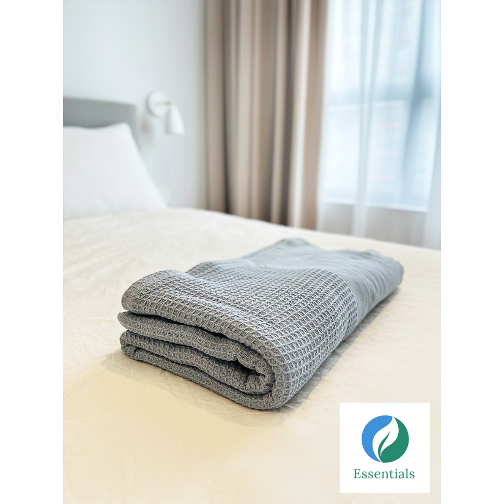 100 Cotton High Quality (1.5kg/1.0kg) Thermal Waffle Blanket/Selimut