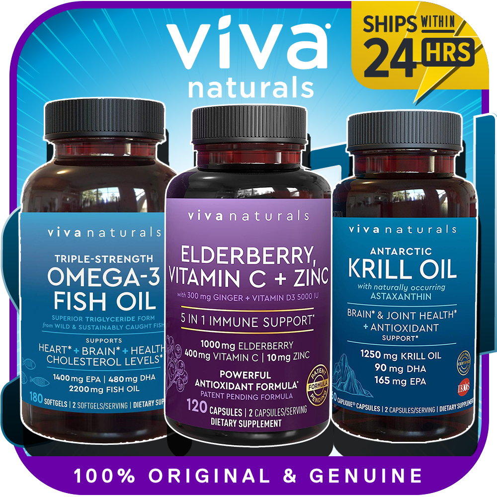 Viva Naturals Antarctic Krill Oil Viva Naturals Omega3 Fish Oil