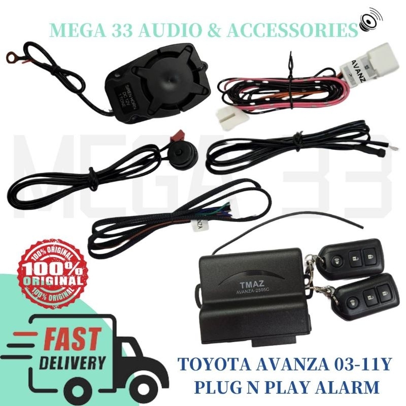 TOYOTA AVANZA 2003-2011Y PLUG N PLAY ALARM | Shopee Malaysia
