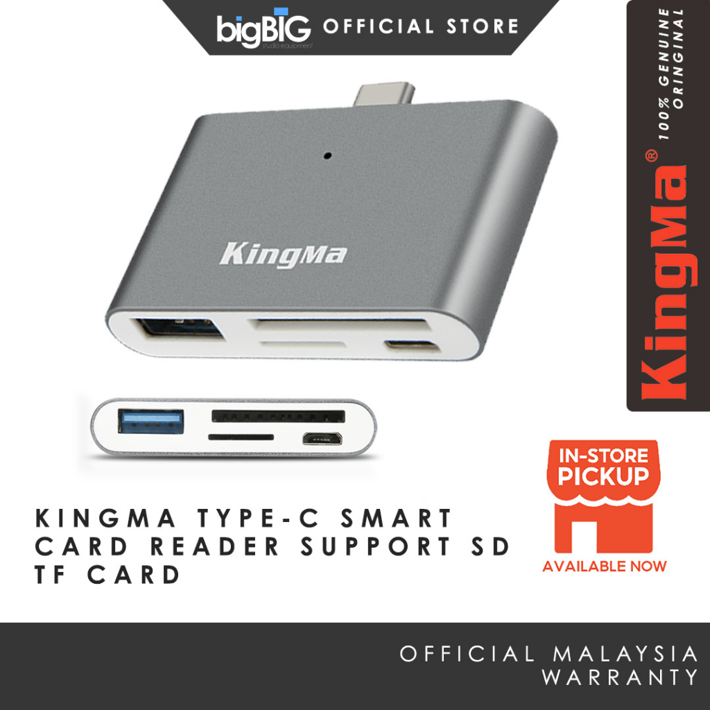 Kingma Type-C Smart Card Reader Support SD TF Card | Shopee Malaysia