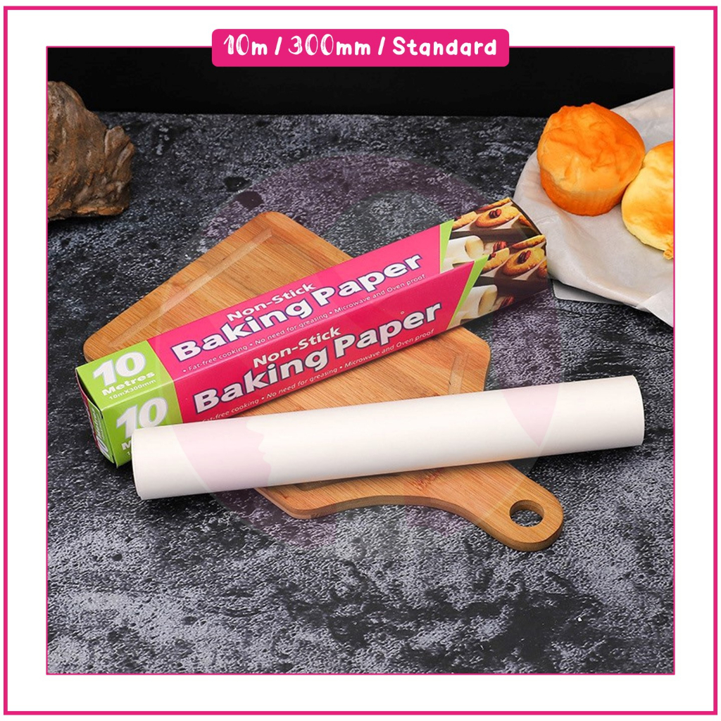 Kertas Minyak Pelapik Dulang Baking Paper Non-Stick Microwave Oven Cook ...