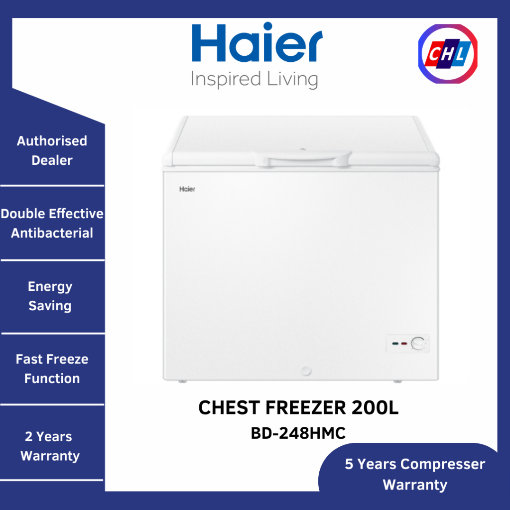 HAIER Chest Freezer 200L BD188HMCHAIER WARRANTY MALAYSIA Shopee Malaysia