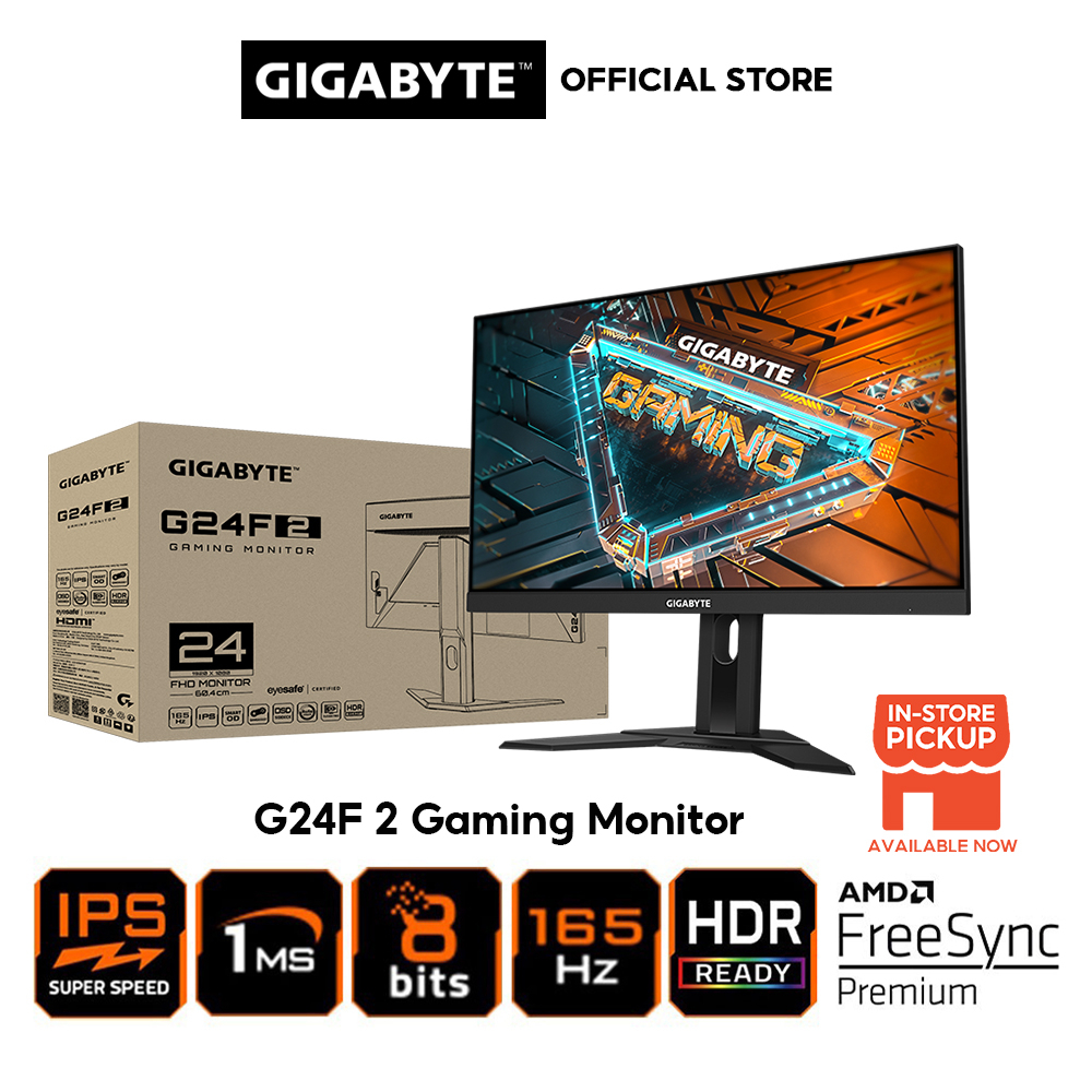 GIGABYTE G24F 2 23.8" GAMING MONITOR ( 23.8" SS IPS FHD / 180HZ / AMD ...