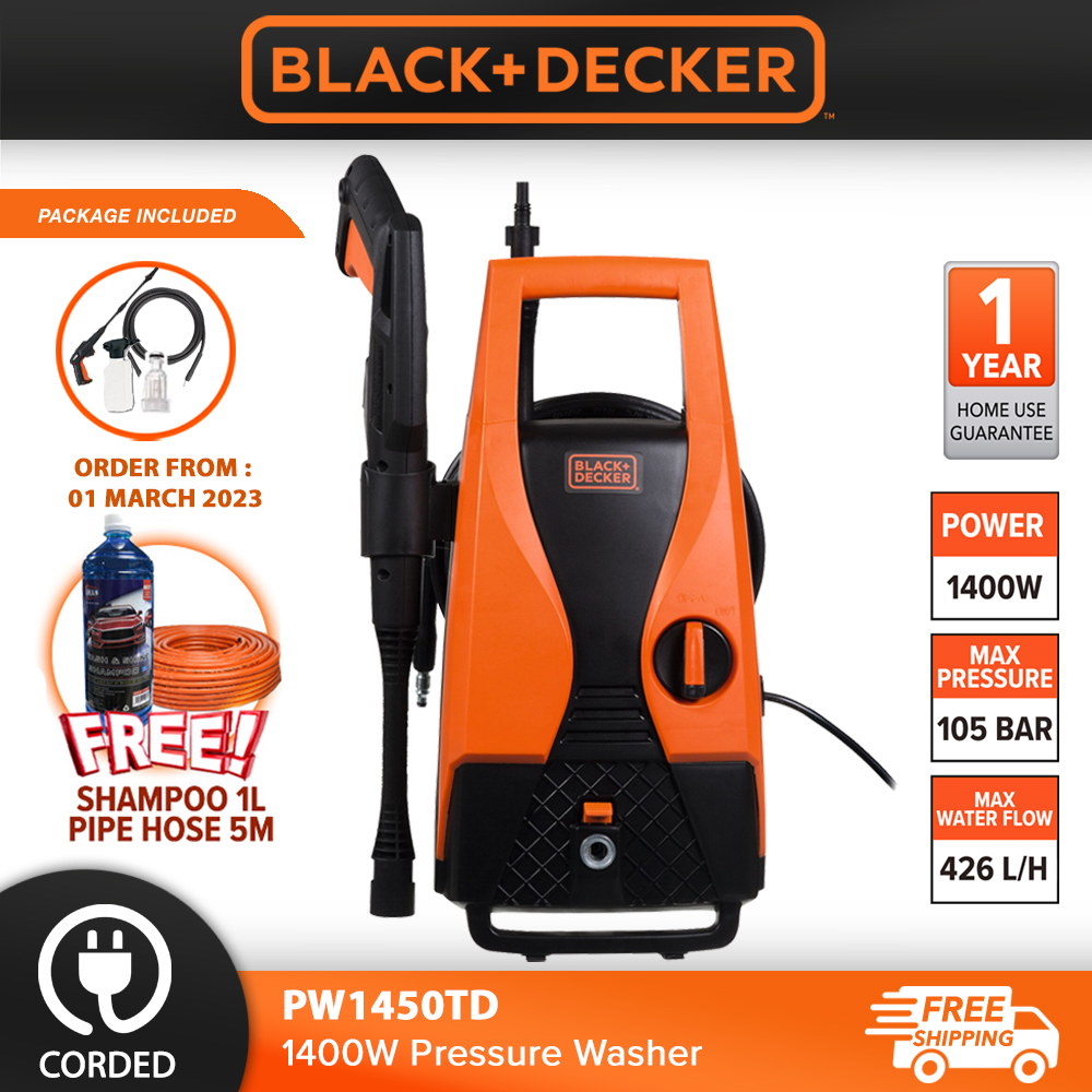 Buy Black & Decker 105 Bar Pressure Washer