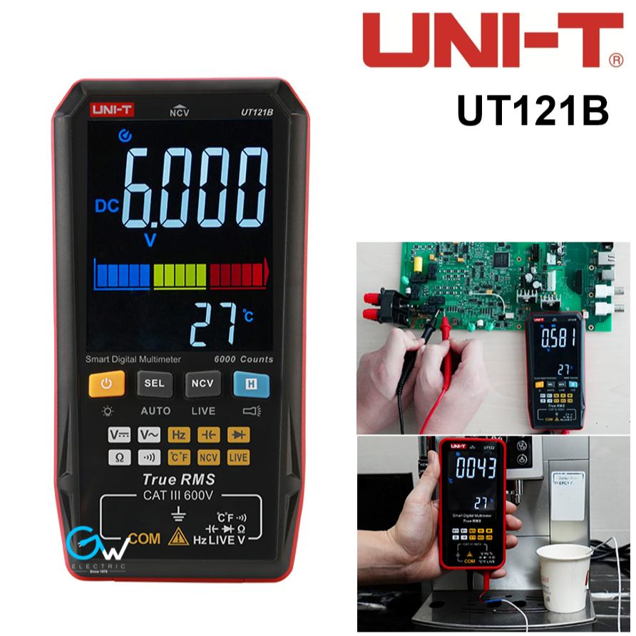 UNI-T UT121B True RMS Smart Digital Multimeter 600V AC DC Voltage ...