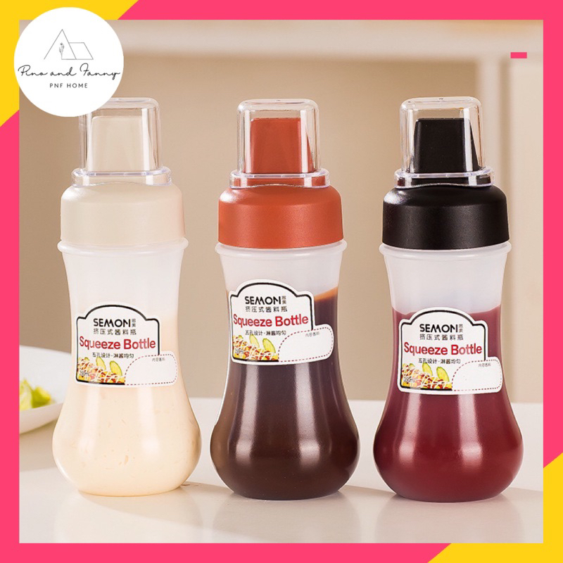 Sauce Squeeze Bottles with scale multi purposes squeezing sauce bottle