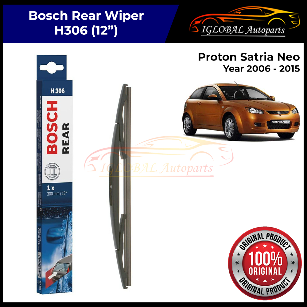 [Rear Wiper] Proton Satria Neo / Savvy Bosch H306 Wiper Blade (12