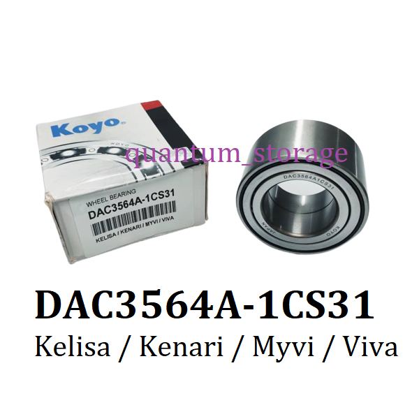 Koyo Perodua Toyota Wheel Bearing Front DAC3564A-1CS31 Kelisa Kenari ...