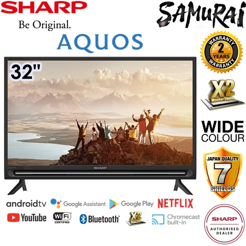 SHARP ANDROID HD READY LED NETFLIX 32'' 2TC32BG1X/ 42