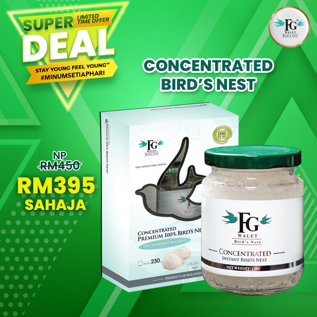 FG Walet 100 Pure Birds Nest ( Triple Bosster ) Shopee Malaysia