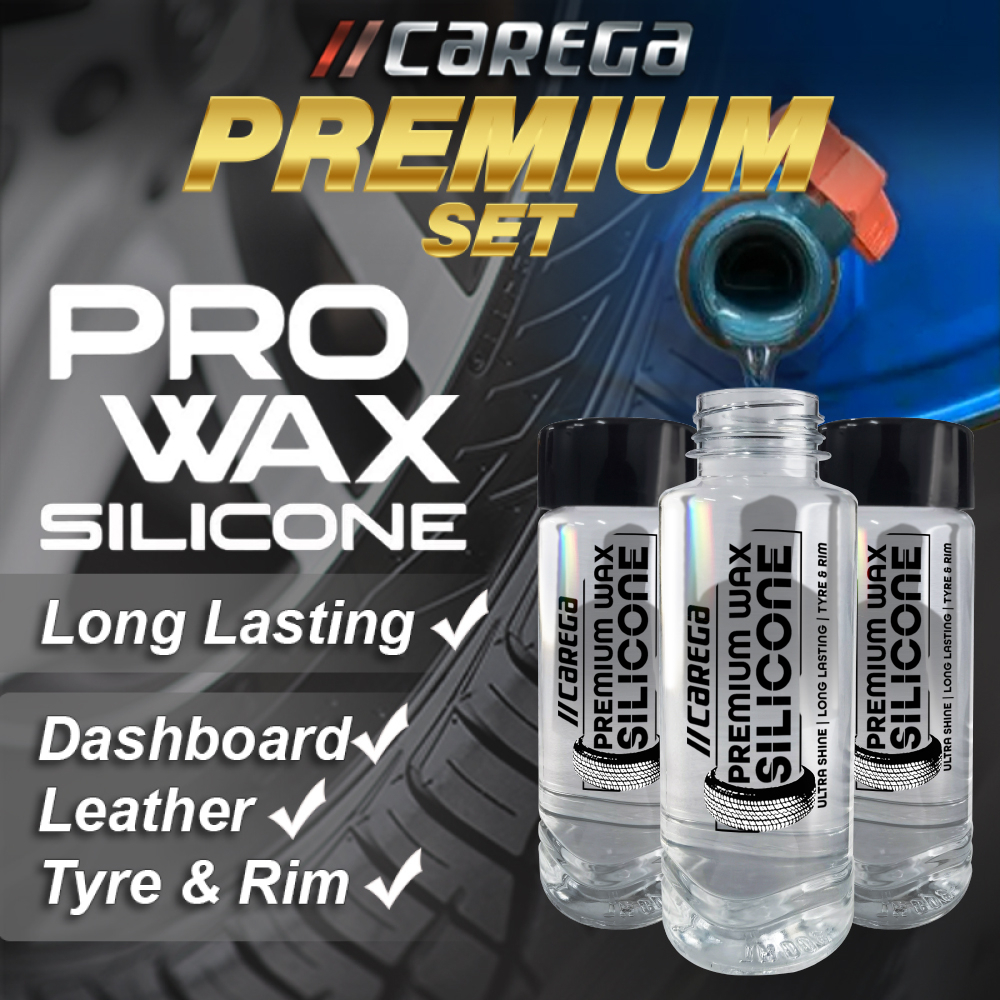 CAREGA Silicone Wax Pro Wax Silicone Original Wax Motor Kereta Wax Tyre