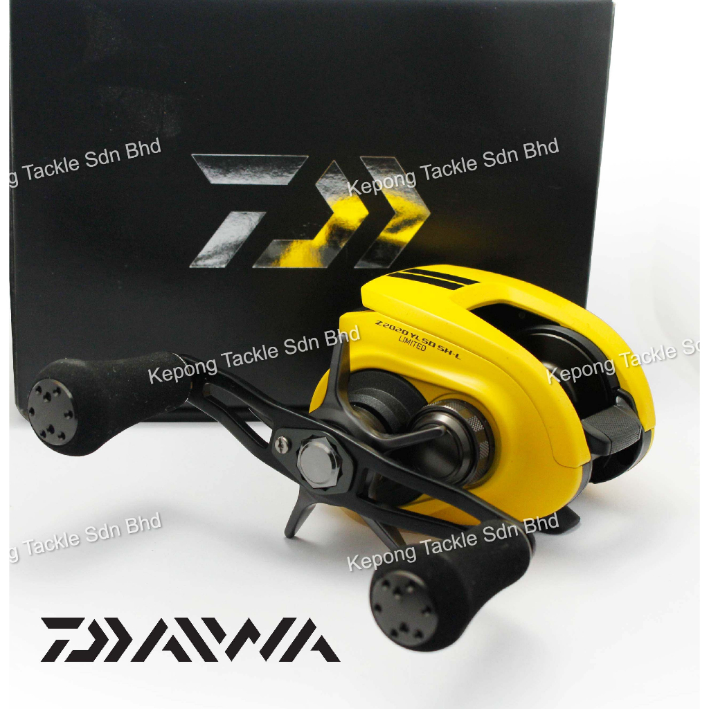 20 Daiwa Fishing reel Z2020 SHL Yellow Limited Edition baitcasting