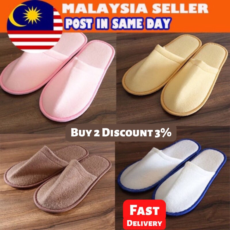Ready Stock Home Slipper Unisex Indoor Slipper Travel Hotel Airbnb Room