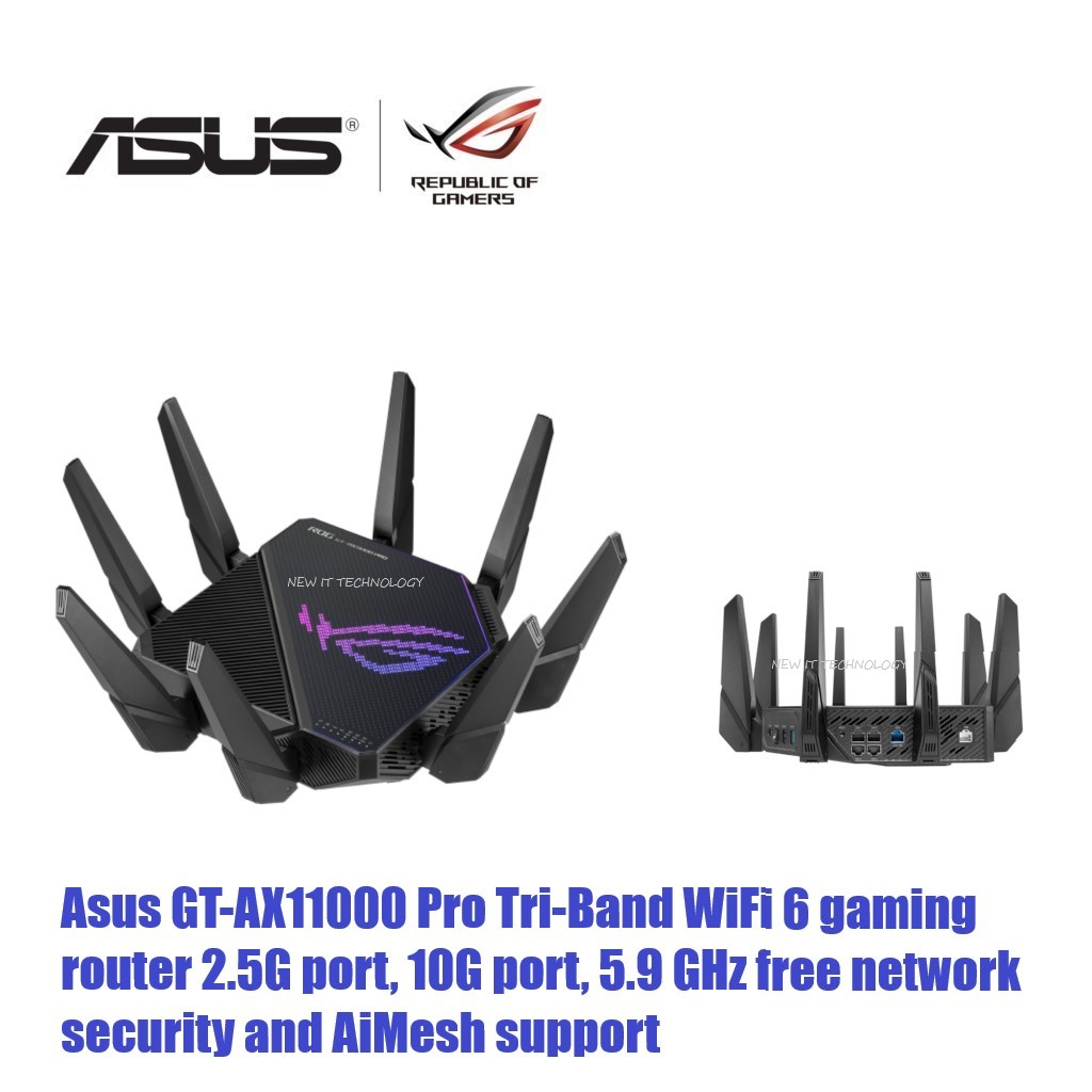 Asus Rog Rapture Gt Ac5300 Ax6000 Ax11000 Pro Axe11000 Axe16000 Tri Band Wifi 6and6e Ai Mesh