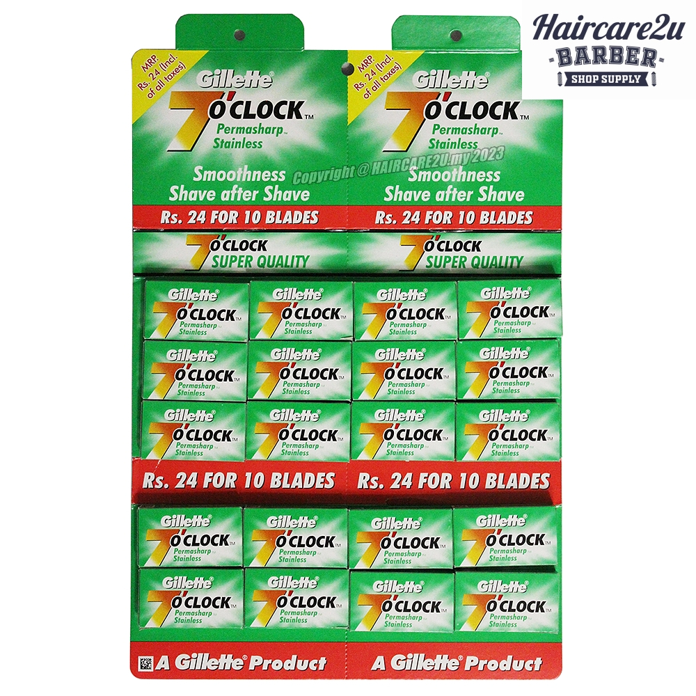 Gillette 7 O'clock Permasharp / Euromax Super Stainless Steel Double