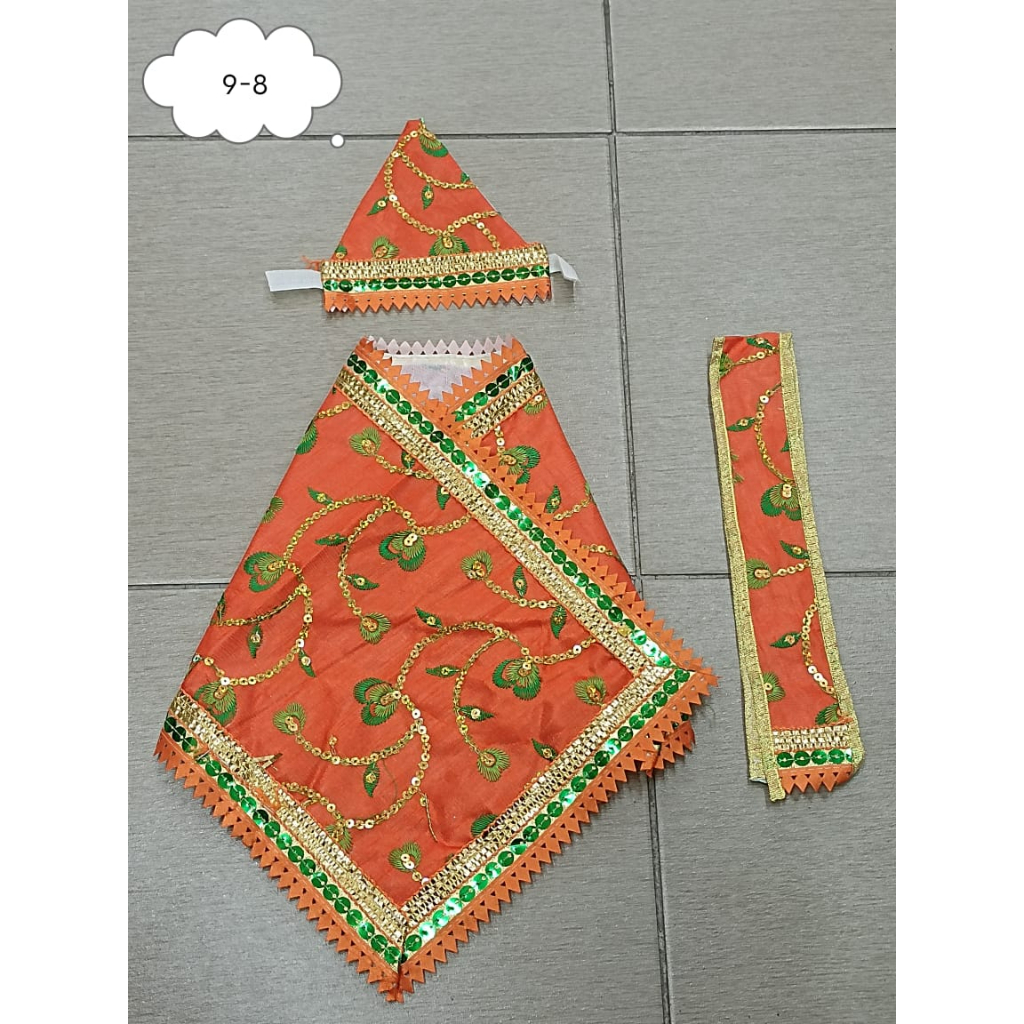 white christmas dresses Sai Baba Dress_ Size_No. 2 for Idol height