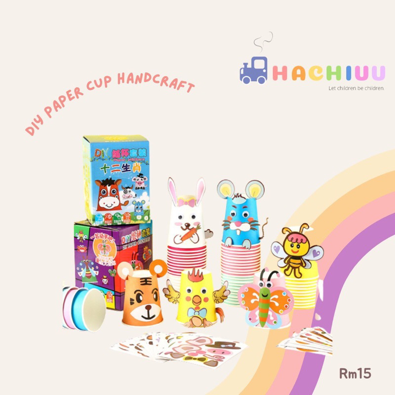 DIY Animal Paper Cup Craft Kit | Shopee Malaysia