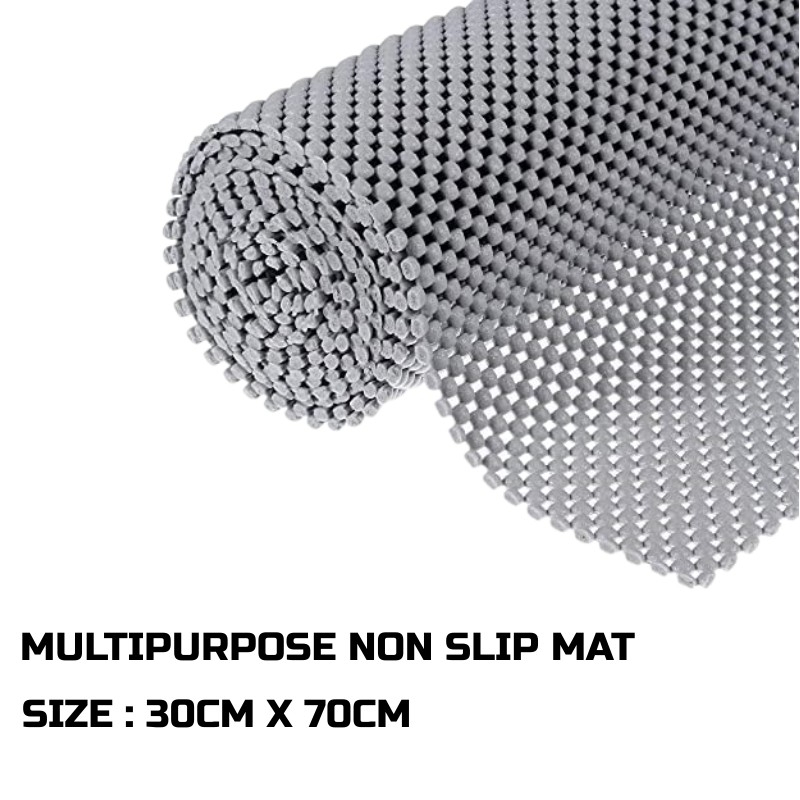 Black / Grey (30cmx50cm) (30cmx90cm) (30cmx70cm) NonSlip Cushion Mat