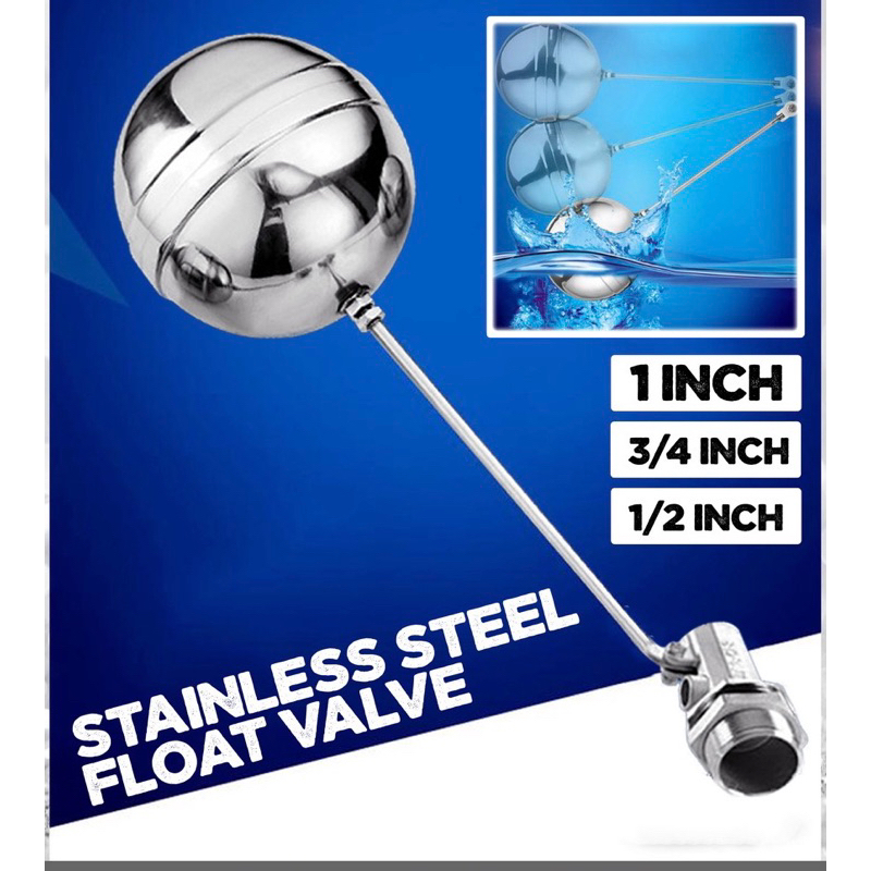 [TKM] STAINLESS STEEL FLOAT VALVE STAINLESS STEEL BALL Water Tank Ball ...