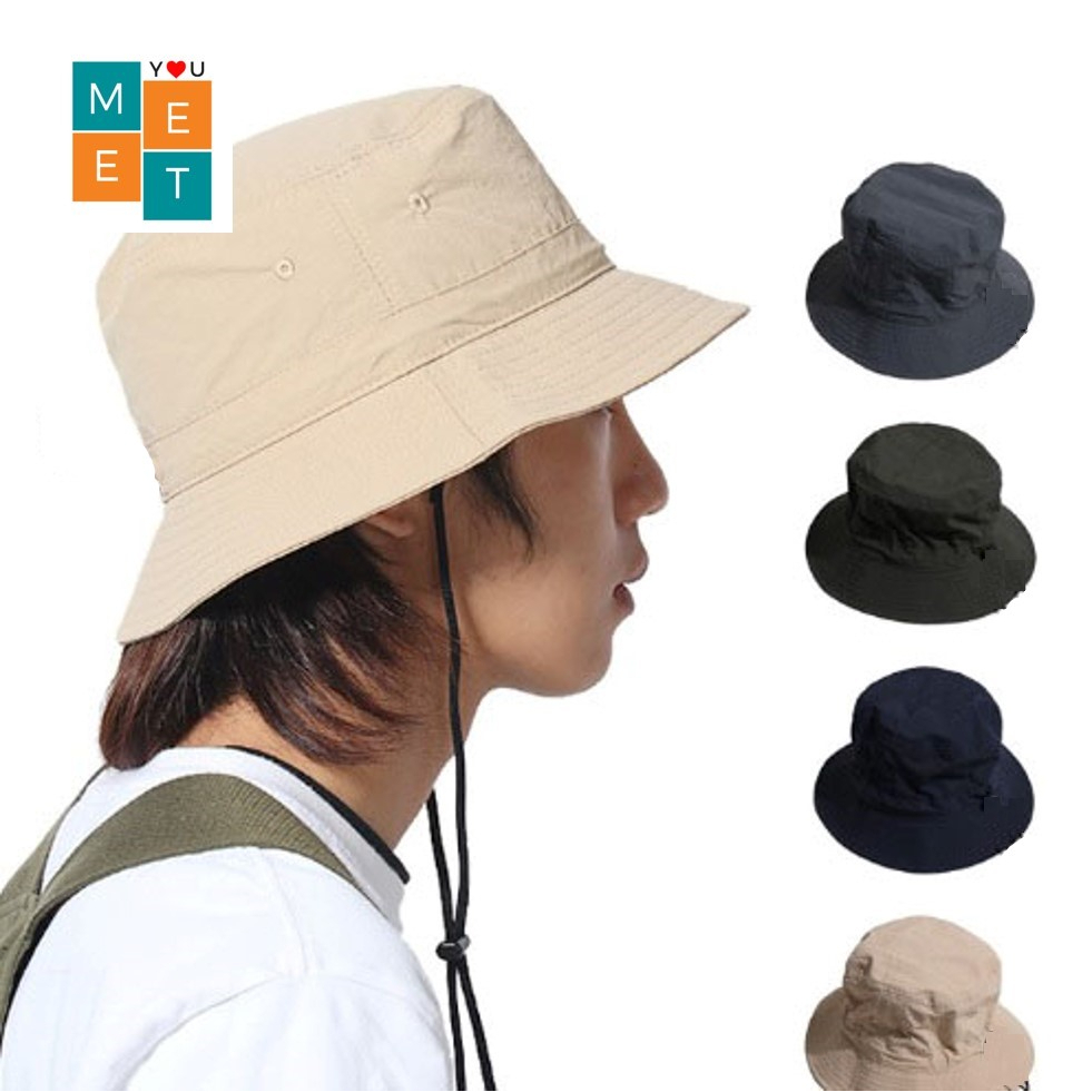 Quick Dry Bucket Hat Man Women Drawstring Outdoor Sun Fisherman Beach ...