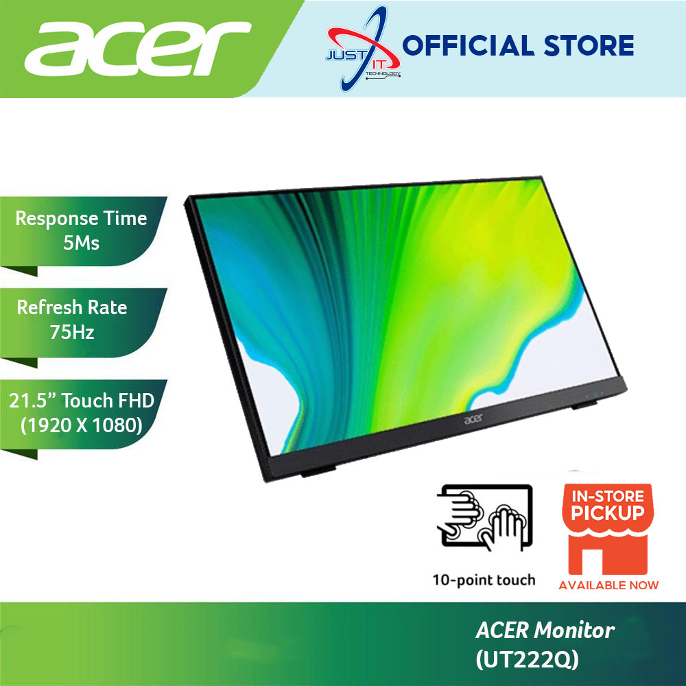 Acer UT222Q / UT220HQL 21.5" IPS Touch Screen Monitor Shopee Malaysia