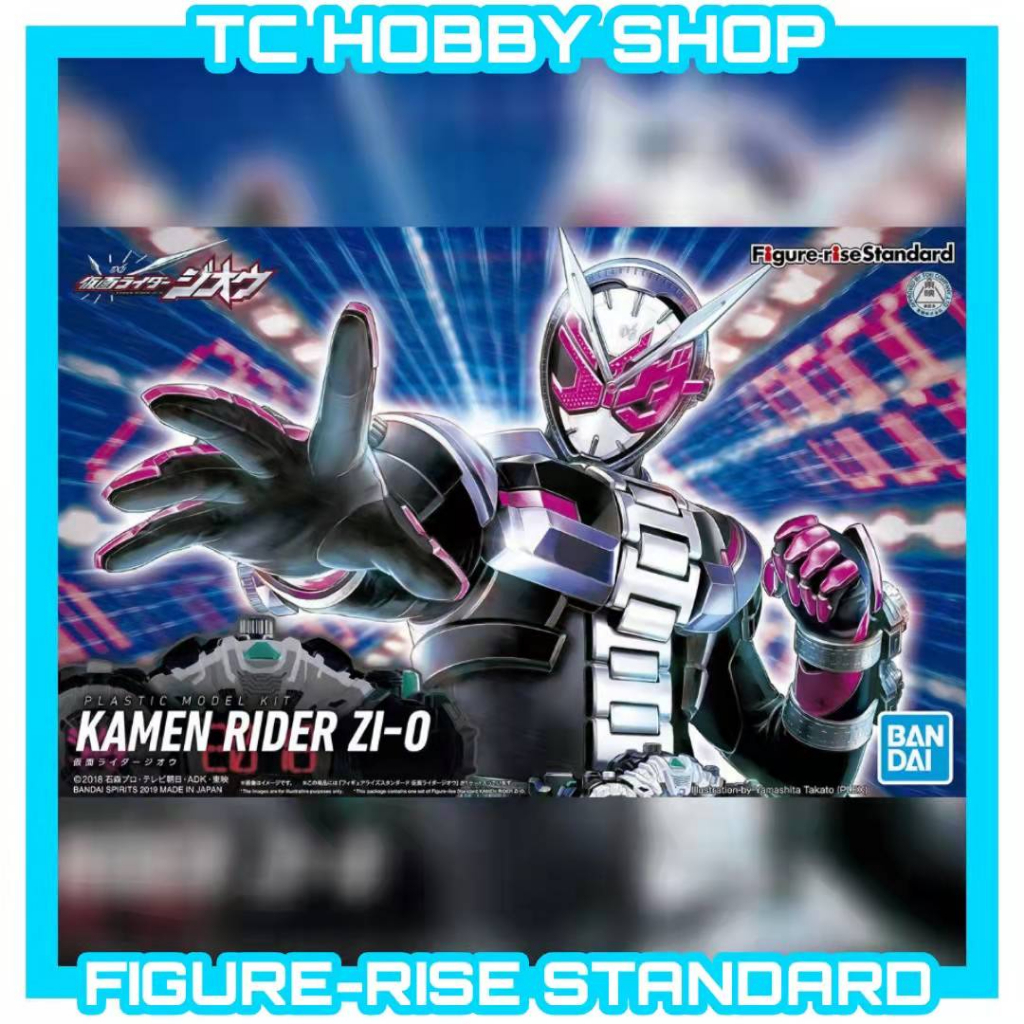 Bandai Figure-rise Standard Kamen Rider Zi-O, Modellino Assemblaggio, Kit Plastico, Placcato Argento