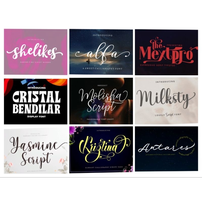 Digital product 53 Premium Packaging Font Bundle | Shopee Malaysia