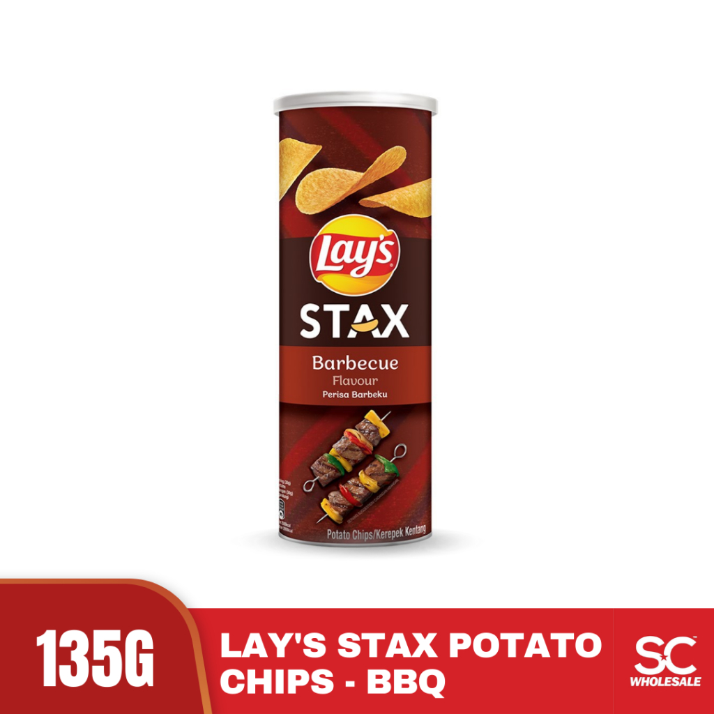 Lays Stax Potato Chips Barbeque 135g Shopee Malaysia