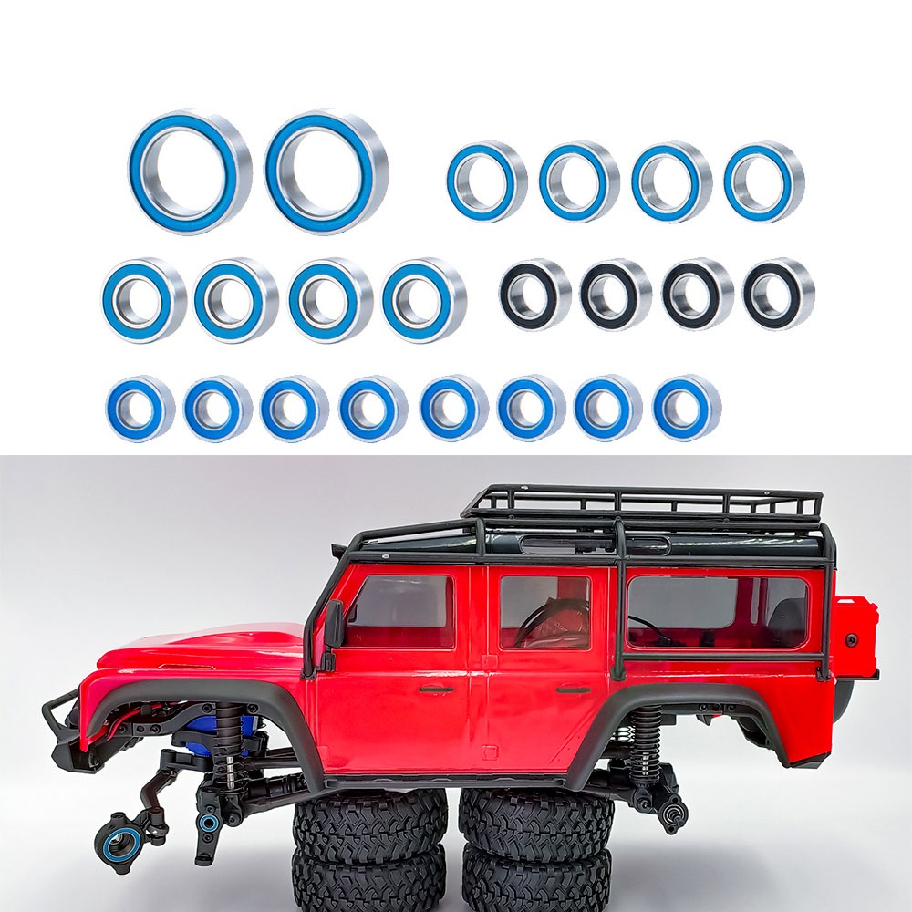 Jeu de roulements acier (24 pièces) YEAH RACING pour 1/10 Element Enduro - YBS-0006
